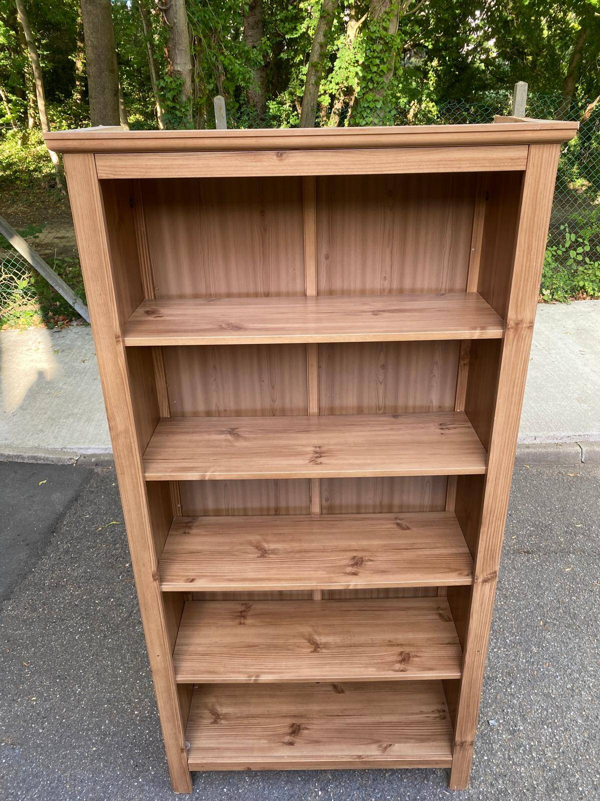 Scandinavian wooden library from the late 90s.