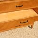 Chest of drawers with 4 drawers, light oak, 1960.