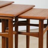Tables gigognes scandinave en teck, 1960