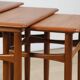 Tables gigognes scandinave en teck, 1960
