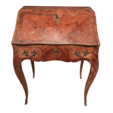 Louis XV style slope secretary desk in marquetry