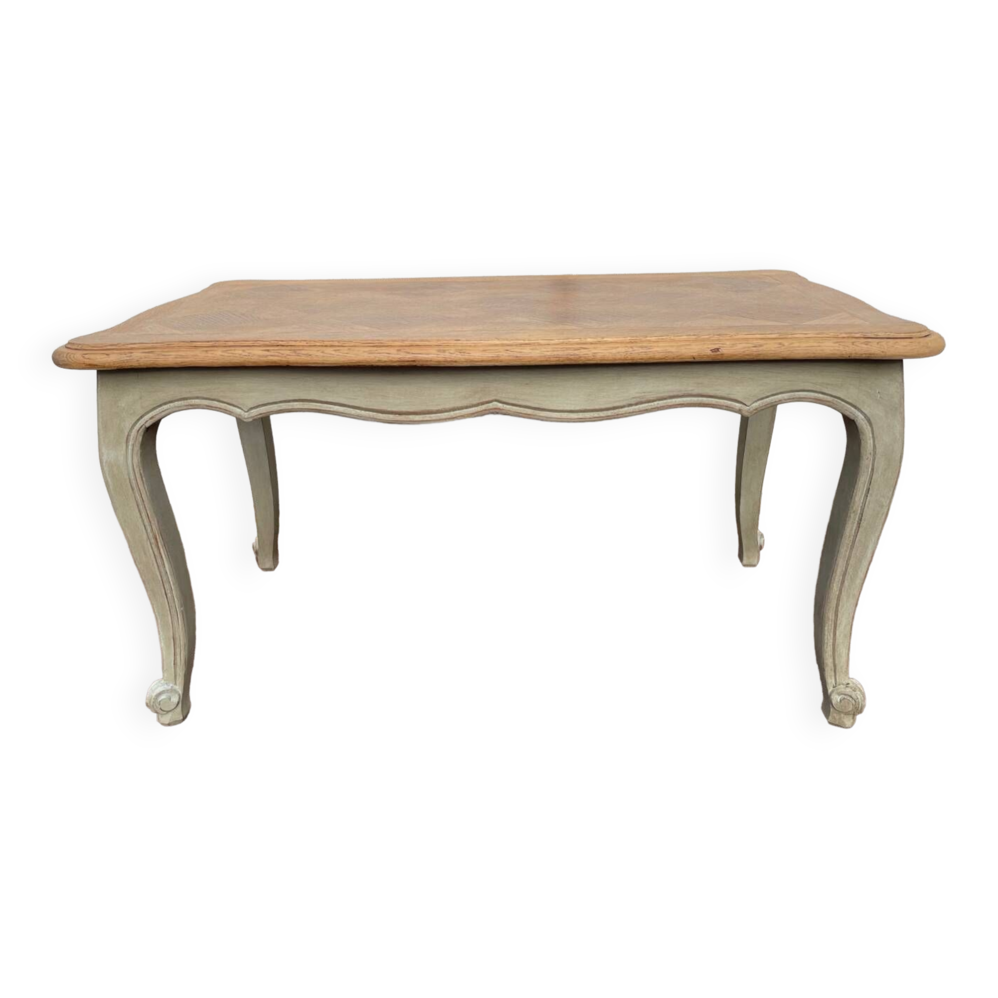 Louis XV style coffee table patinated gray