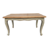 Louis XV style coffee table patinated gray