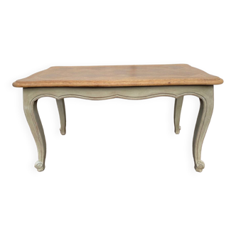 Louis XV style coffee table patinated gray