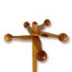 Scandinavian coat rack in vintage pine satellite design