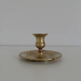 Vintage brass chamber candle holder