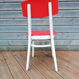 Set of 4 chairs and a vintage table, 70s