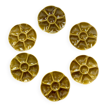 Assiettes à huîtres Gien