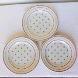 3 vintage dessert plates from the Luneville factory 2107113