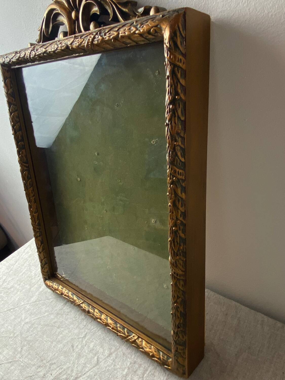 Wooden and glass wall display case