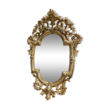 Mirror With Putti In Golden Wood From Napoleon III Period 1m96 X 1m33
