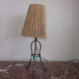 Metal and rope lamp 1950