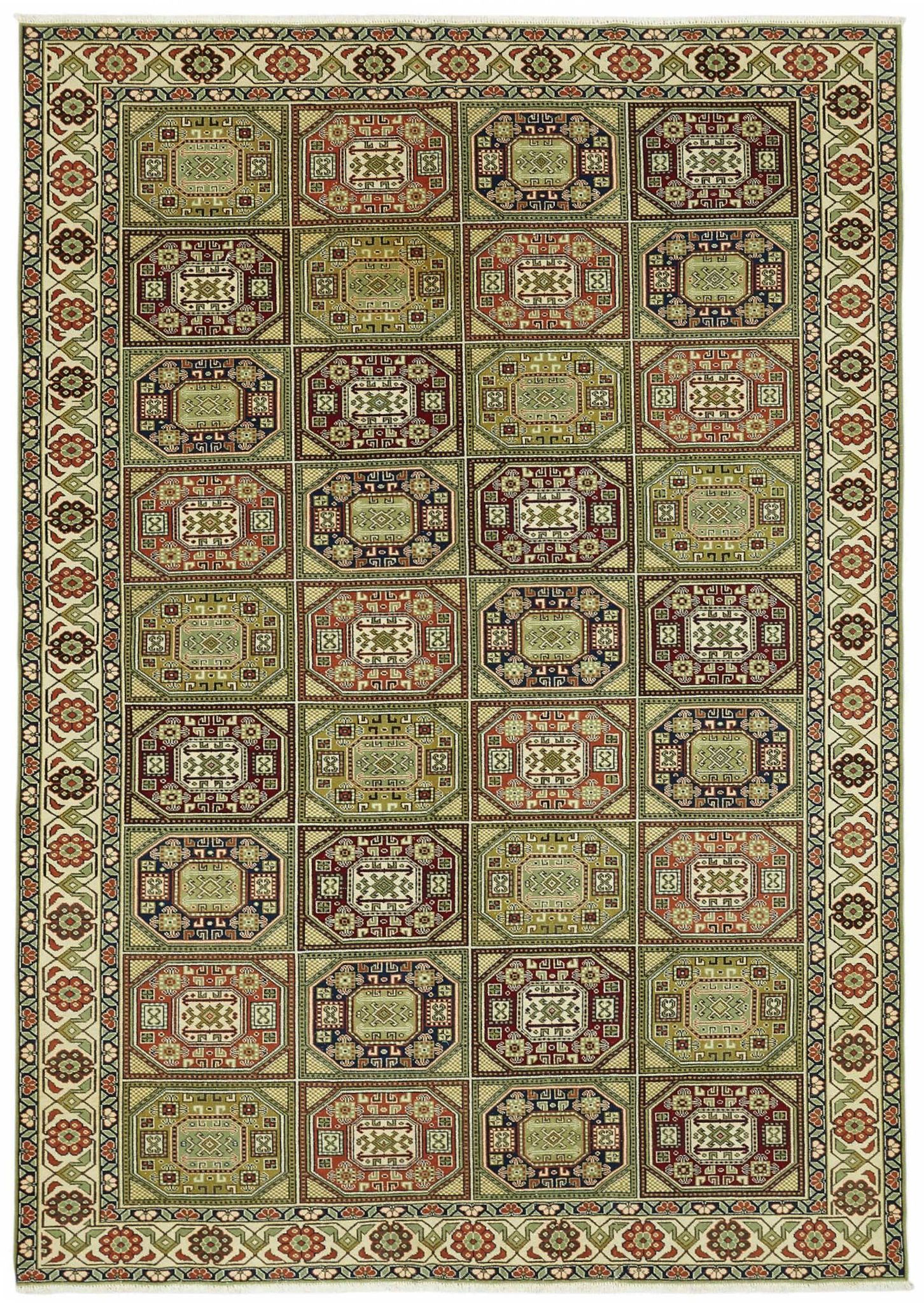 Tapis vintage en laine turque Kayseri 198 cm x 282 cm