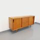 Vintage row in light oak wood from the 60s