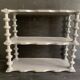Antique grey wooden wall shelf – “bobine” model circa 1910