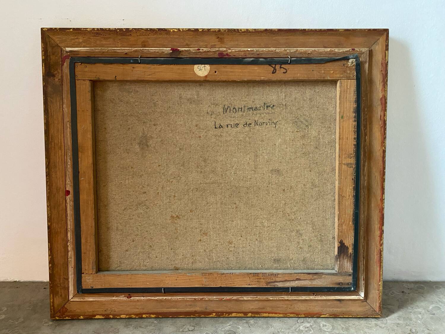 Signed painting of Montmartre in Paris