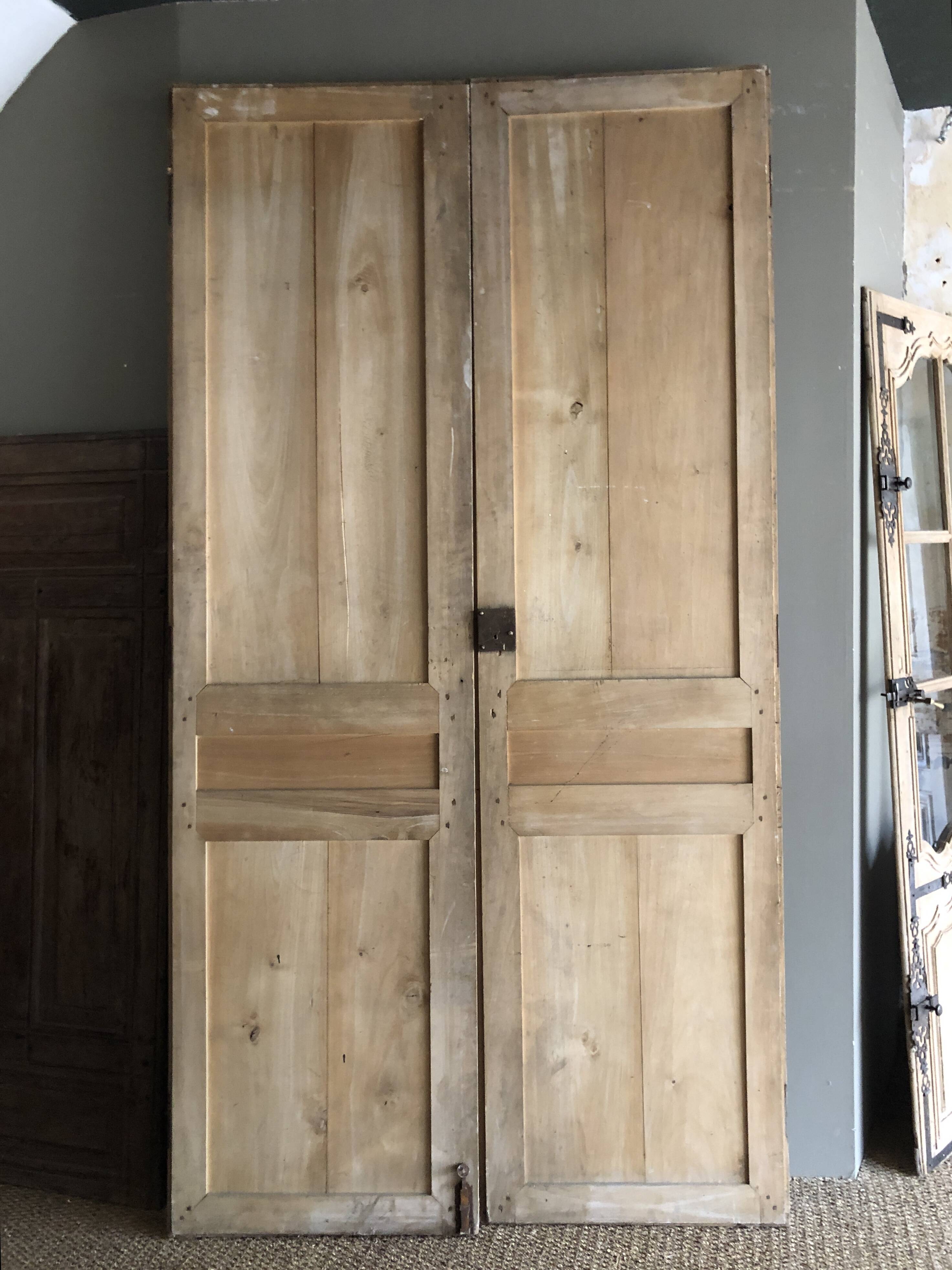 Pair of cupboard doors - 19th century