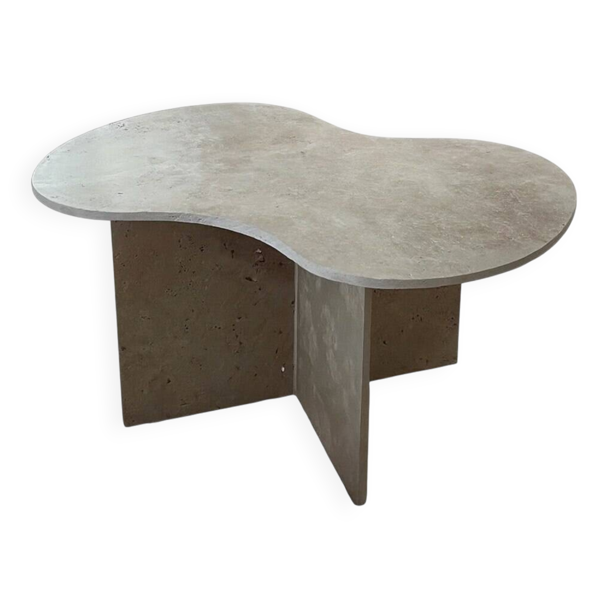 Table basse nuage travertin