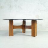 Italian Modern Rosewood Coffee Table, 1960s