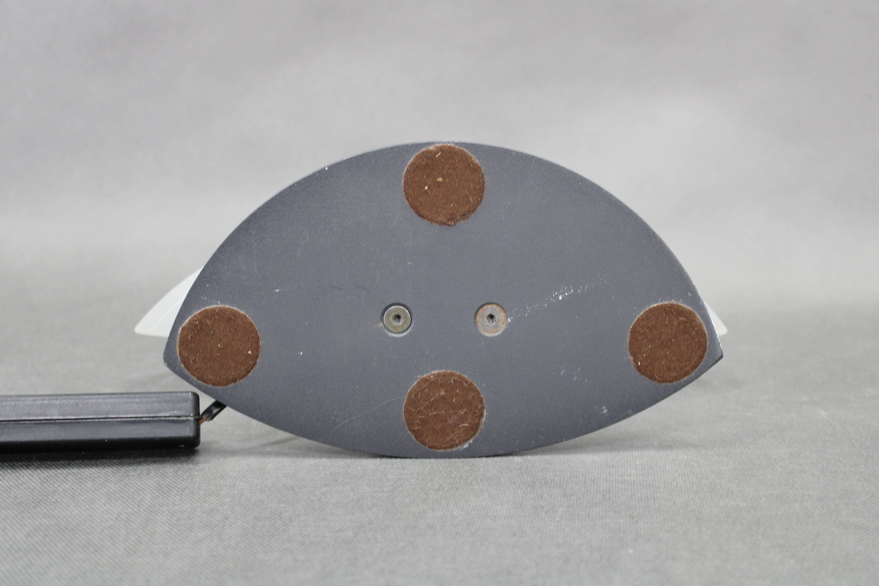 Pair of Italian midcentury table lamps by F. Fabbian, frosted glass, 1980s