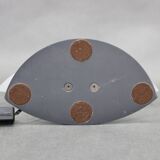 Pair of Italian midcentury table lamps by F. Fabbian, frosted glass, 1980s