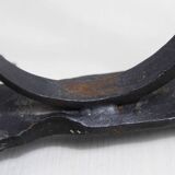 Brutalist iron candle holder 1950