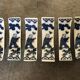Set of 6 knife holders in asian porcelain