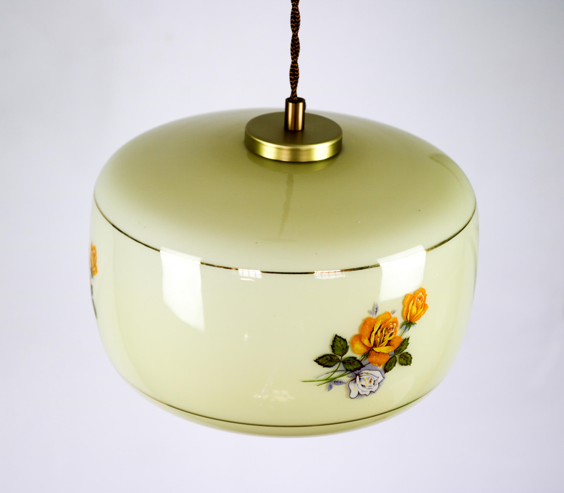 Vintage glass pendant light