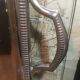 Silver metal service tray 80s