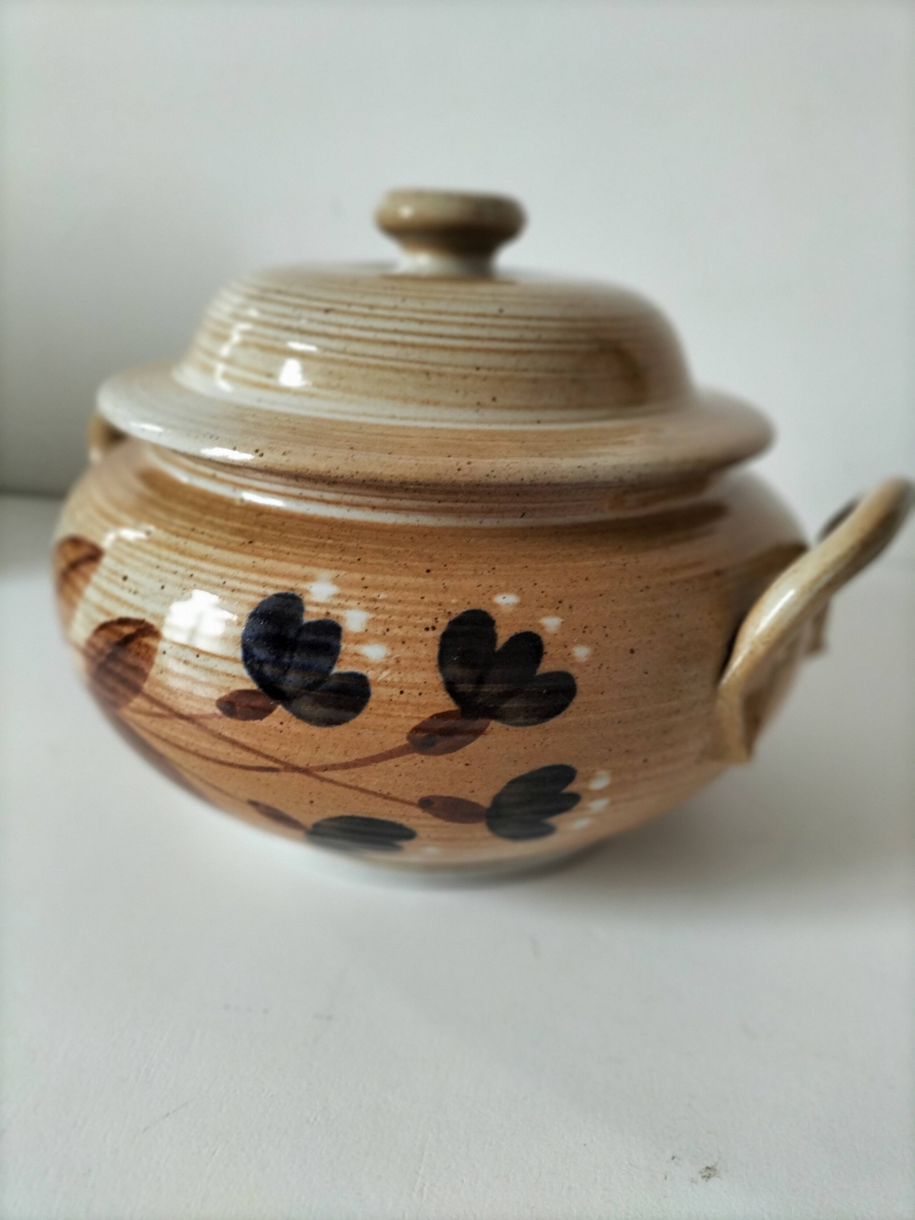 Vintage stoneware soup tureen from Marais.