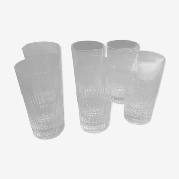 Lot de verres en cristal de Baccarat 1920