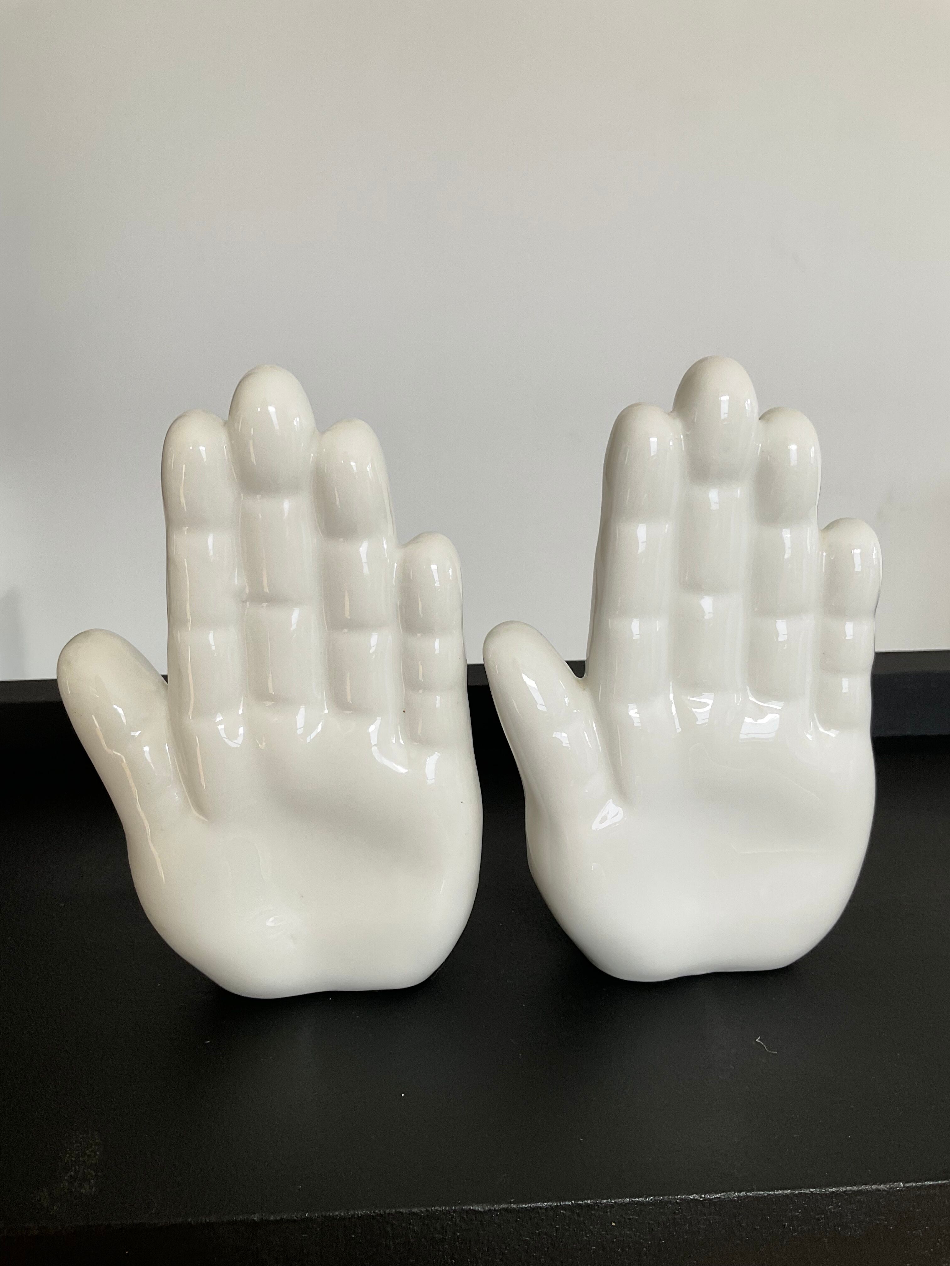 Pair of Ceramic Handends 70s-80s