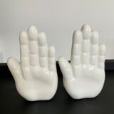 Pair of Ceramic Handends 70s-80s