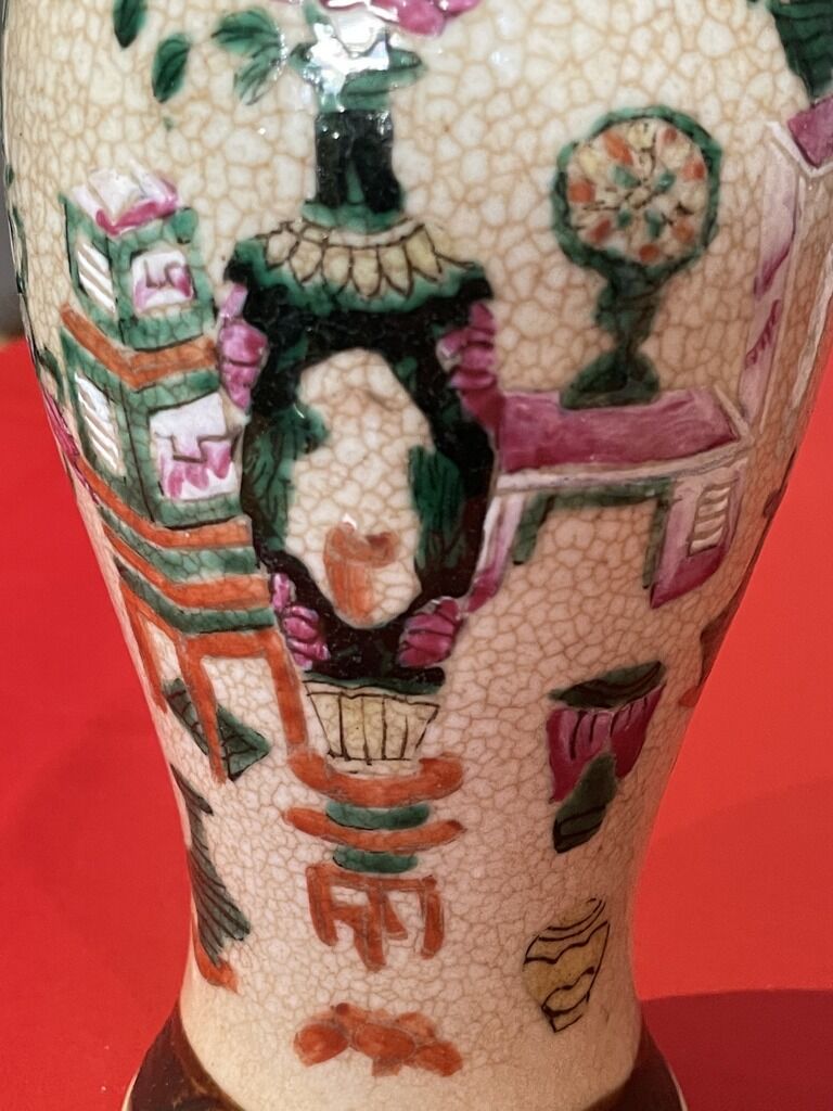 Ancient Asian porcelain vase