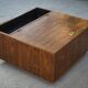 Table basse bar en palissandre 1970