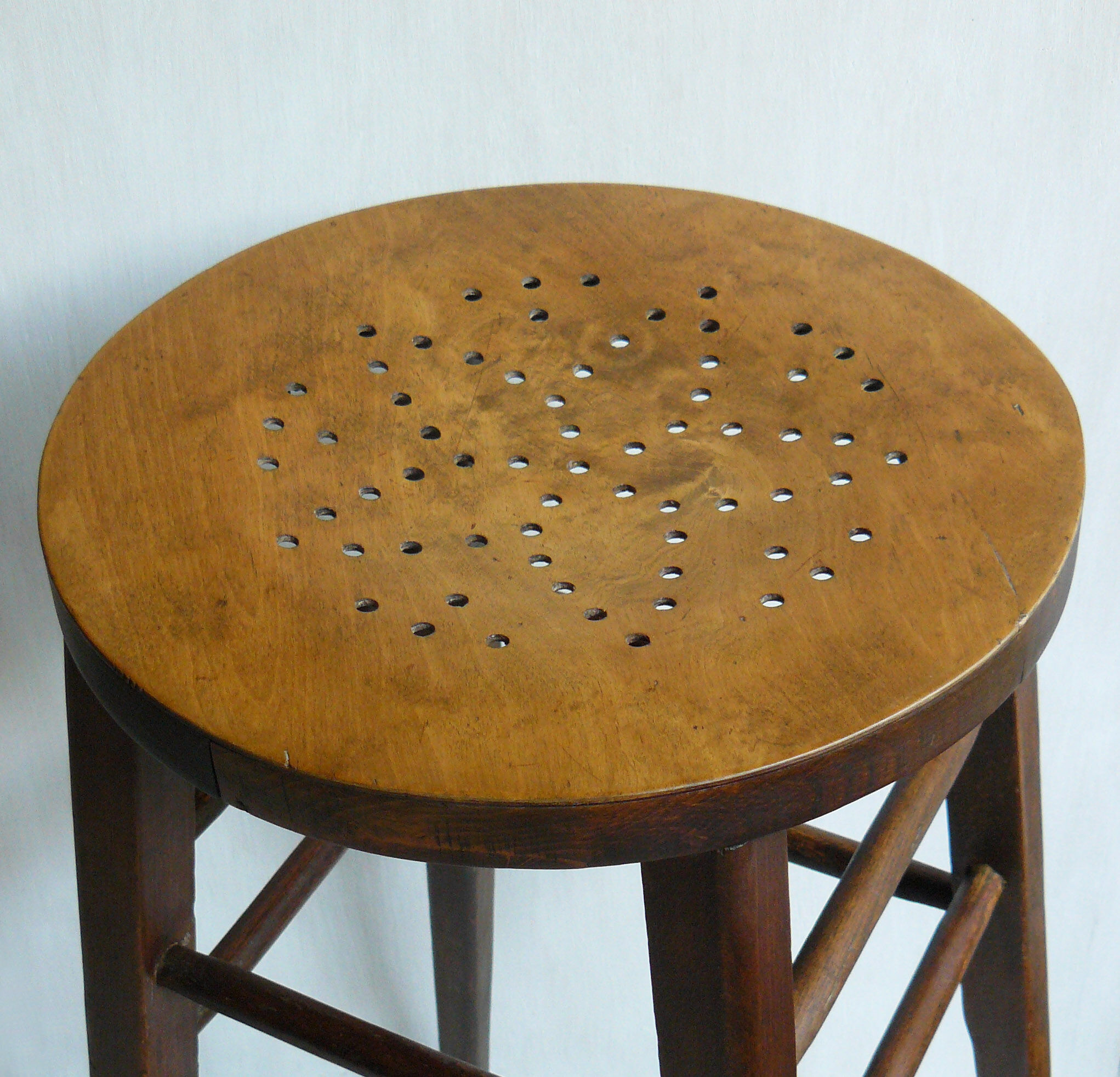 Architect's stool high in wood