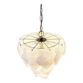 Vintage murano leaf chandelier, 1970s