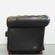 Green Vintage English Cowhide Leather Chesterfield 2-Seater Sofa