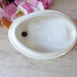 Yellow duckling small terrine Michel Gaugant, Earthenware duckling chick trinket box