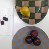 Blue Gingham Serving Platter