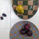 Blue Gingham Serving Platter