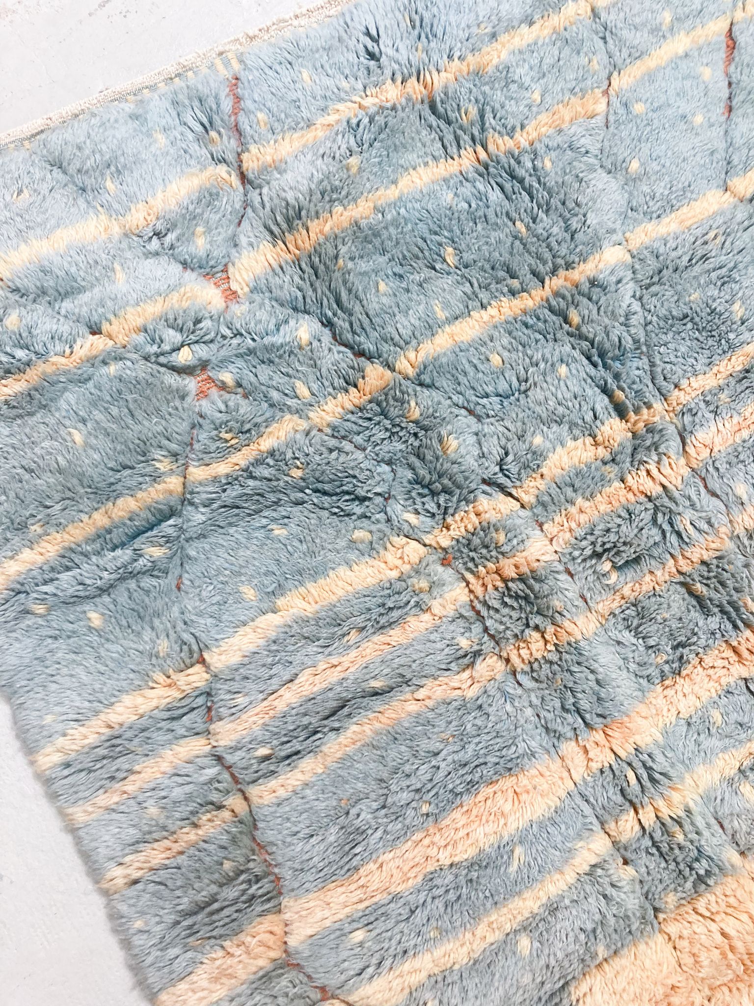 Tapis berbère marocain contemporain M'rirt 2,60x1,65m