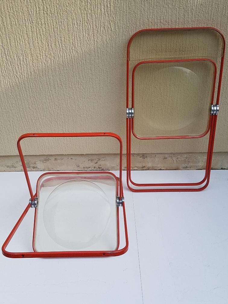 Pair of Plia chairs Giancarlo Piretti for Castelli