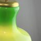 Big Mid-century Italian Brass and Glass Pendant Lamp