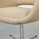 Mid-century beige fabric swivel chair from stol