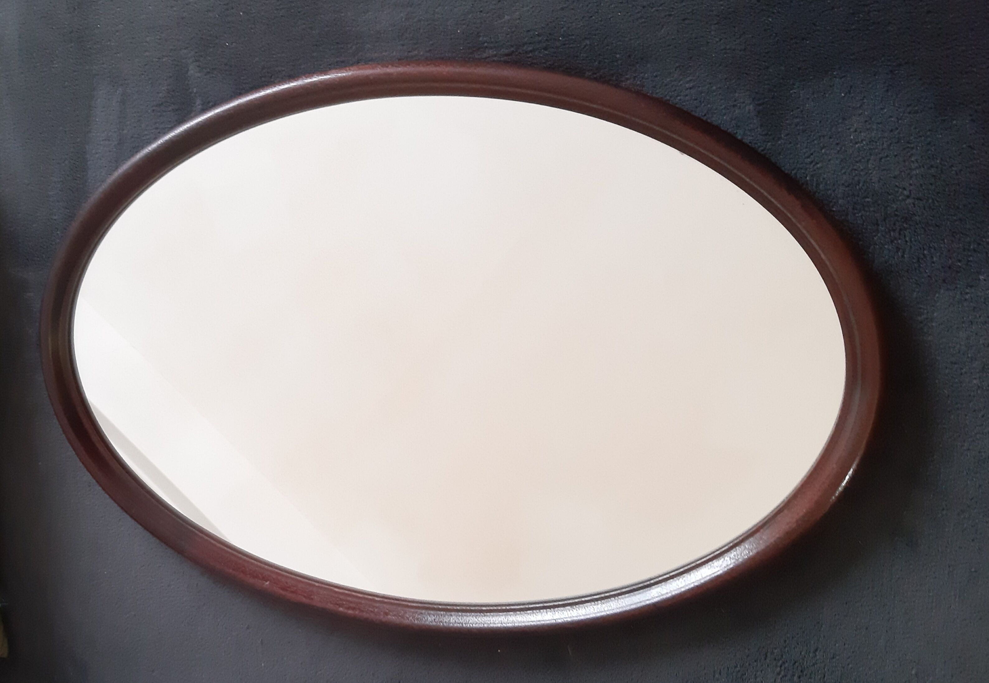 Miroir ovale ancien 63x42cm