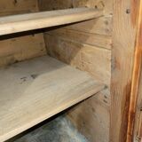 Antique cooler with a door