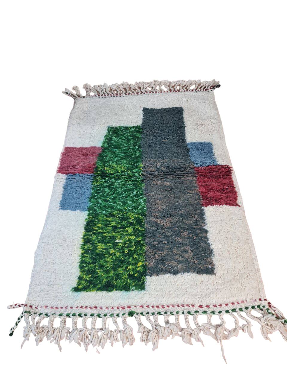 Handmade wool Berber rug 150 X 100 CM