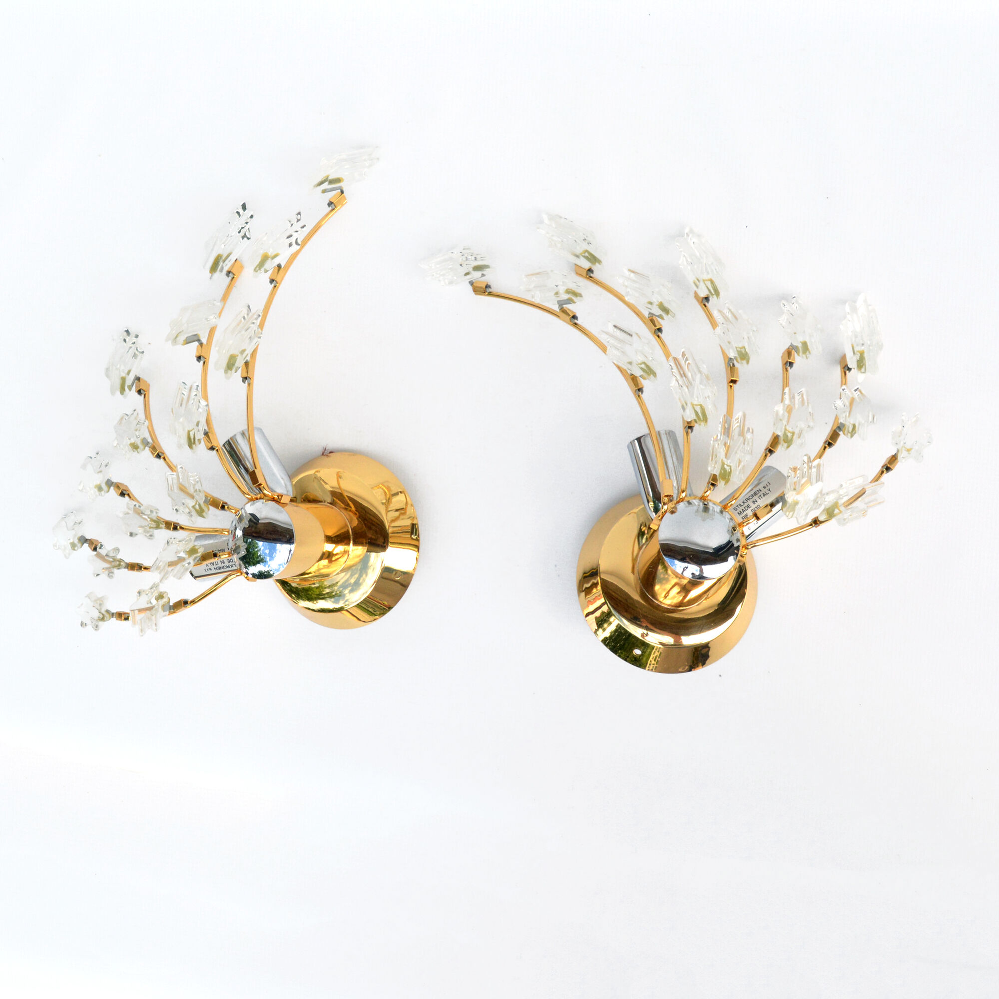 Pair of wall lamps by O. Torlasco Stilkronen, type SI30, Italy, 1970s