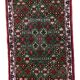 Handmade antique Persian Joshagan runner 1.8' x 4.8' (57cm x 149cm) 1930s